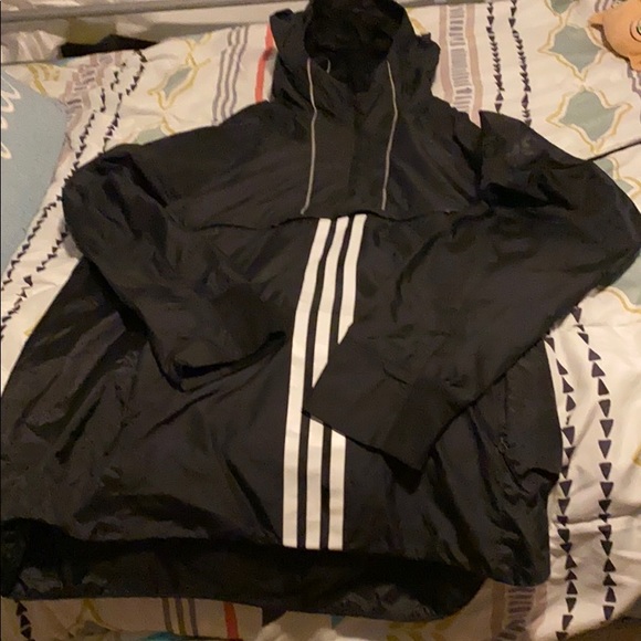 adidas reflective windbreaker